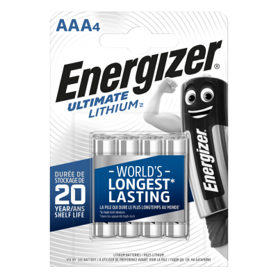 Energizer Ultimate LITHIUM Battery AAA 4 pack