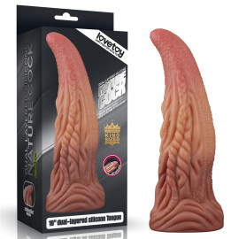 LoveToy Dual Layered Platinum Silicone Nature Tongue 10"