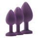 Dream Toys Flirts Anal Training Kit Gem Stone Purple