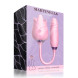 Martinella Double Tongue Cliris Stimulator and Thrusting Egg Pink