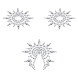 Petits JouJoux Crystal Sticker Breast & Pubic Jewelry Set of 3 White
