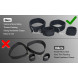SuperLove Wrist & Thigh BDSM Bondage Cuffs Black