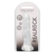 RealRock Bulbous Dildo with Suction Cup 17cm Transparent
